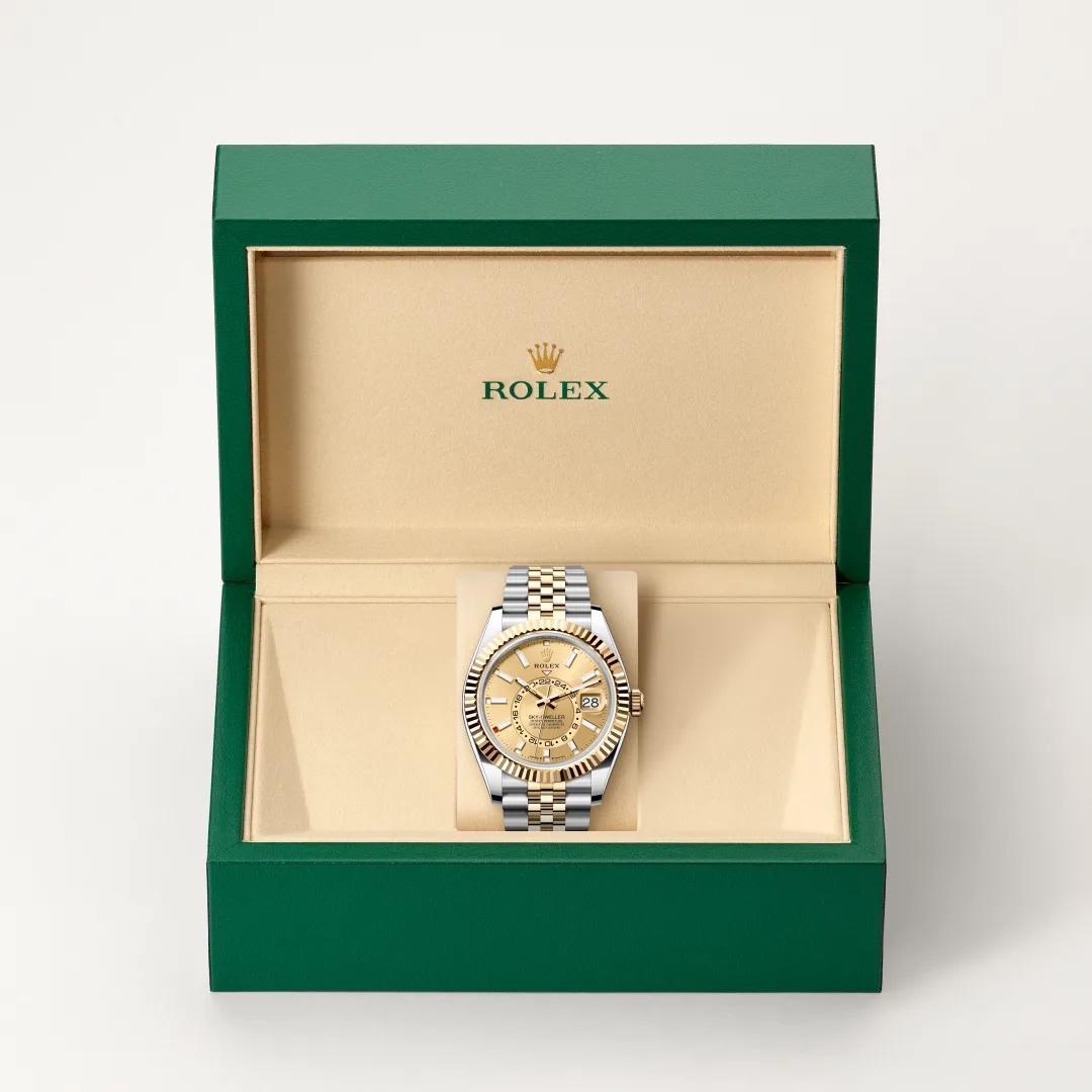 Rolex Sky-Dweller腕錶黃金鋼(蠔式鋼與黃金的組合)款,M336933-0002 - 永新鐘錶