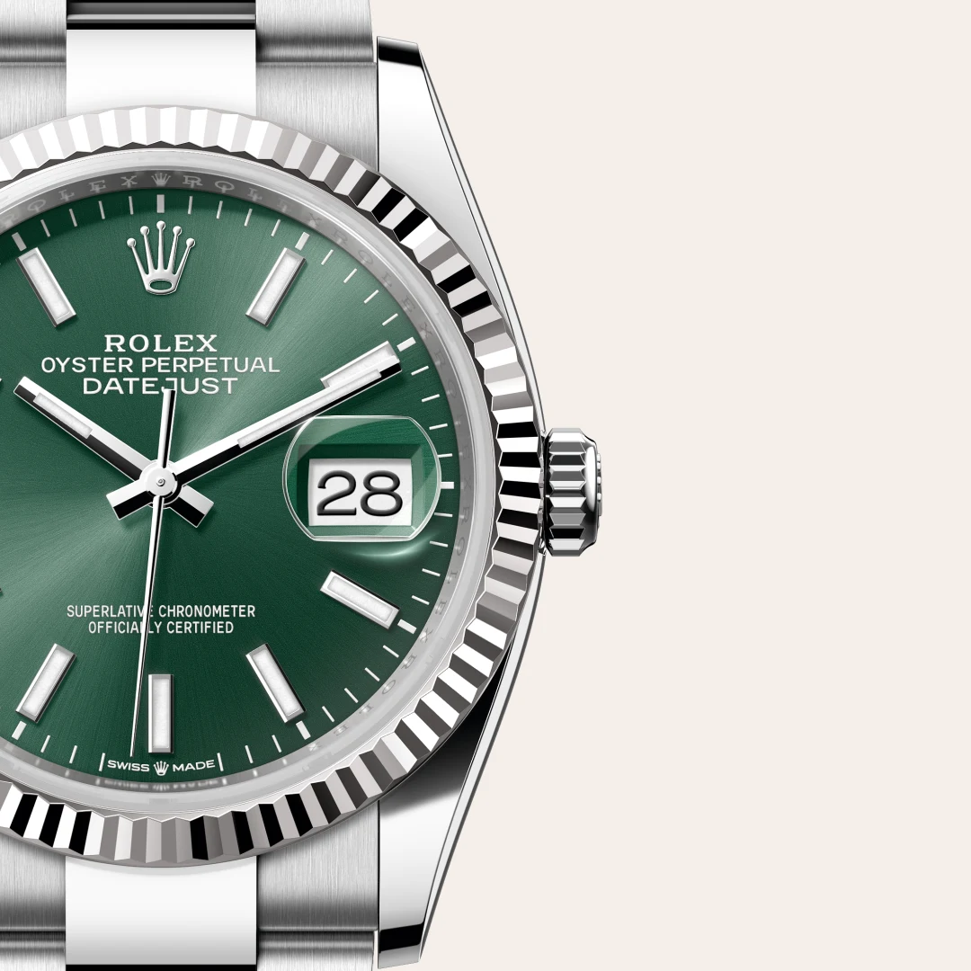 Rolex Datejust 36腕錶白色黃金鋼(蠔式鋼與白色黃金的組合)款,M126234-0052 - 永新鐘錶