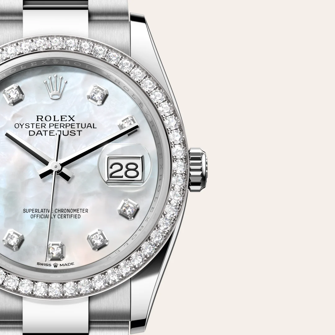 Rolex Datejust 36腕錶白色黃金鋼(蠔式鋼與白色黃金的組合)款,M126284RBR-0012 - 永新鐘錶