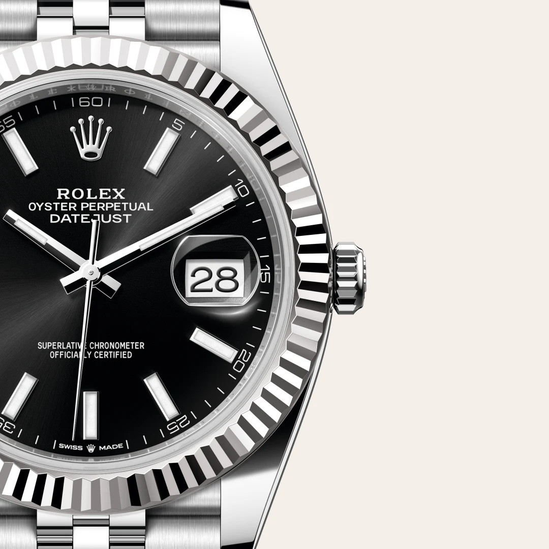 Rolex Datejust 41腕錶白色黃金鋼(蠔式鋼與白色黃金的組合)款,M126334-0018 - 永新鐘錶