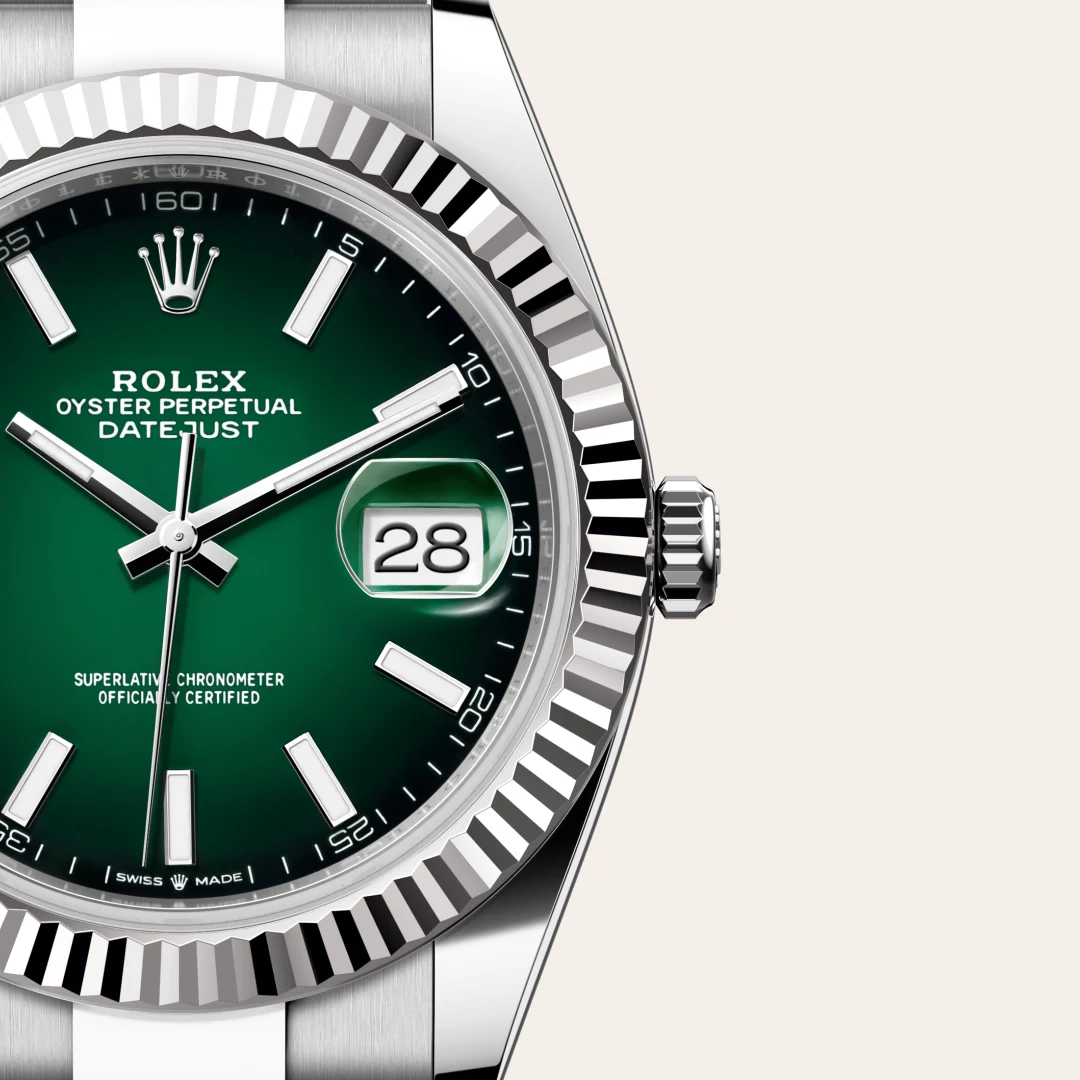 Rolex Datejust 41腕錶白色黃金鋼(蠔式鋼與白色黃金的組合)款,M126334-0033 - 永新鐘錶