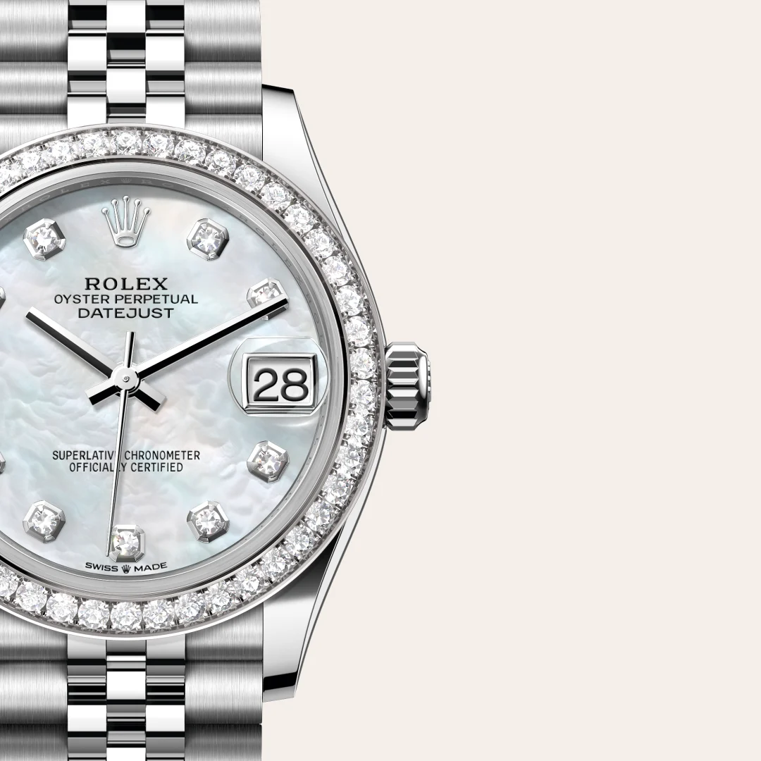 Rolex Datejust 31腕錶白色黃金鋼（蠔式鋼與白色黃金的組合）款，M278384RBR-0008 - 永新鐘錶