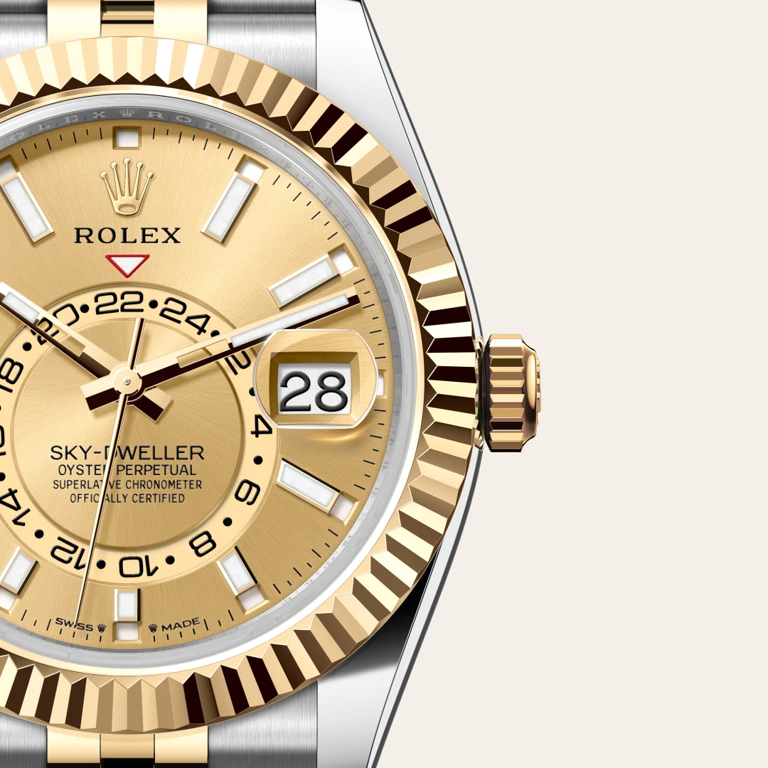 Rolex Sky-Dweller腕錶黃金鋼(蠔式鋼與黃金的組合)款,M336933-0002 - 永新鐘錶