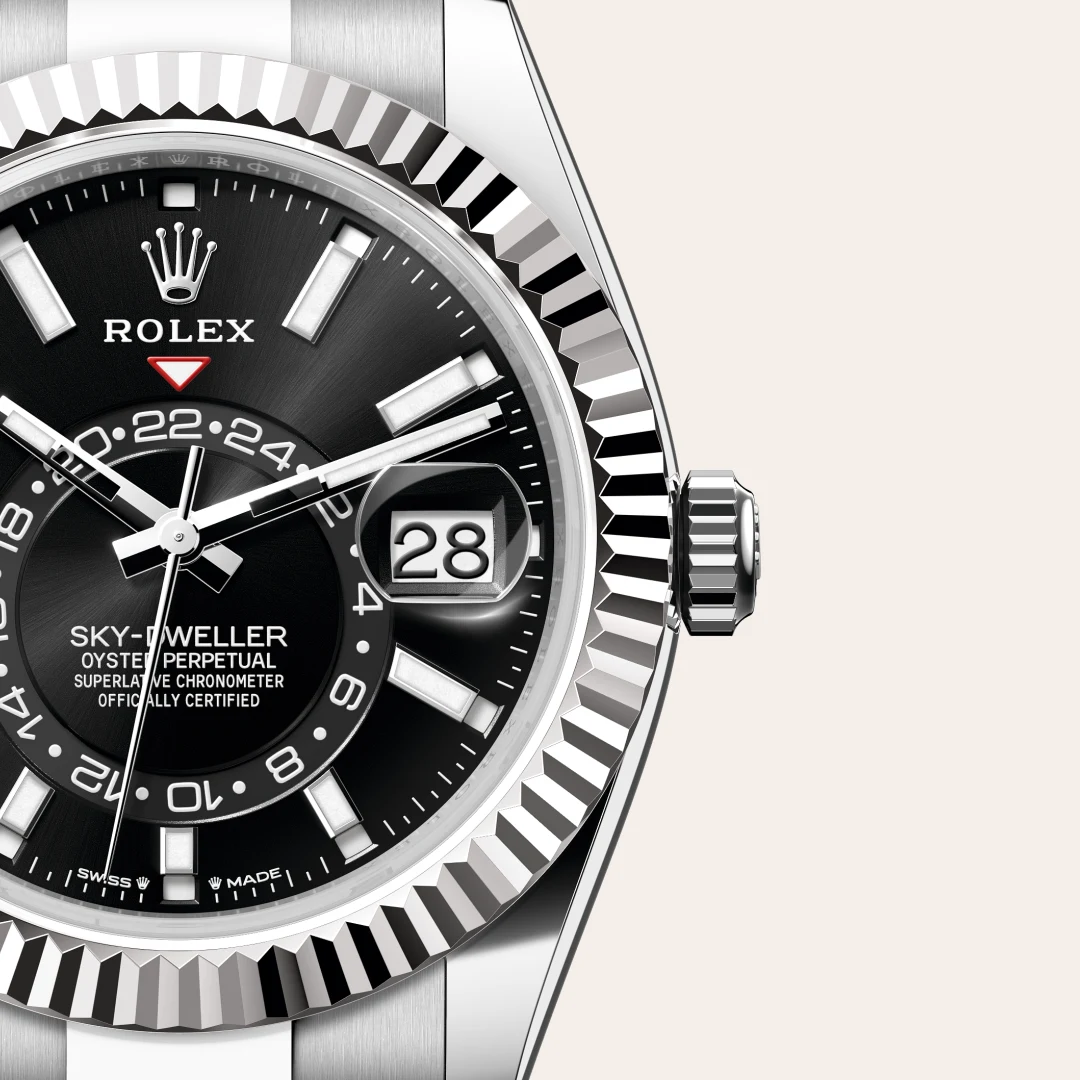 Rolex Sky-Dweller腕錶白色黃金鋼(蠔式鋼與白色黃金的組合)款,M336934-0007 - 永新鐘錶