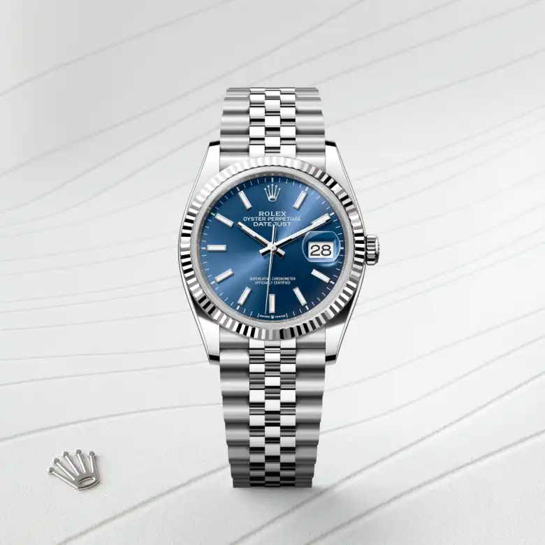 Rolex Datejust 36腕錶白色黃金鋼(蠔式鋼與白色黃金的組合)款,M126234-0017 - 永新鐘錶