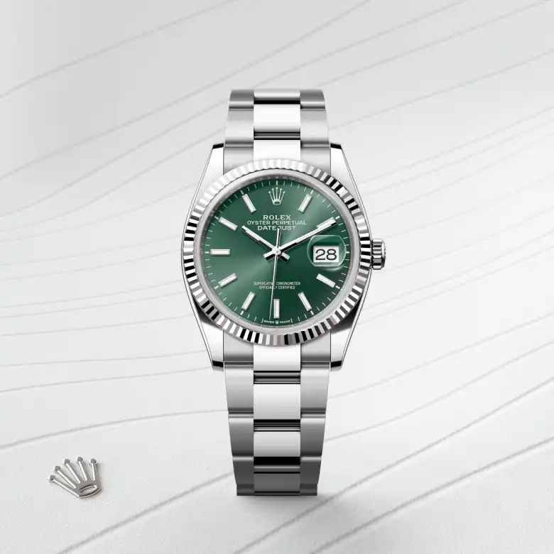 Rolex Datejust 36腕錶白色黃金鋼(蠔式鋼與白色黃金的組合)款,M126234-0052 - 永新鐘錶