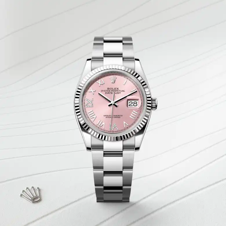 Rolex Datejust 36腕錶白色黃金鋼(蠔式鋼與白色黃金的組合)款,M126234-0066 - 永新鐘錶