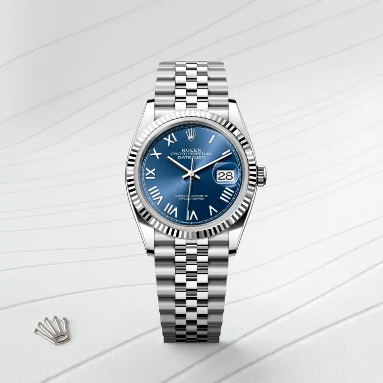 Rolex Datejust 36腕錶白色黃金鋼(蠔式鋼與白色黃金的組合)款,M126234-0069 - 永新鐘錶