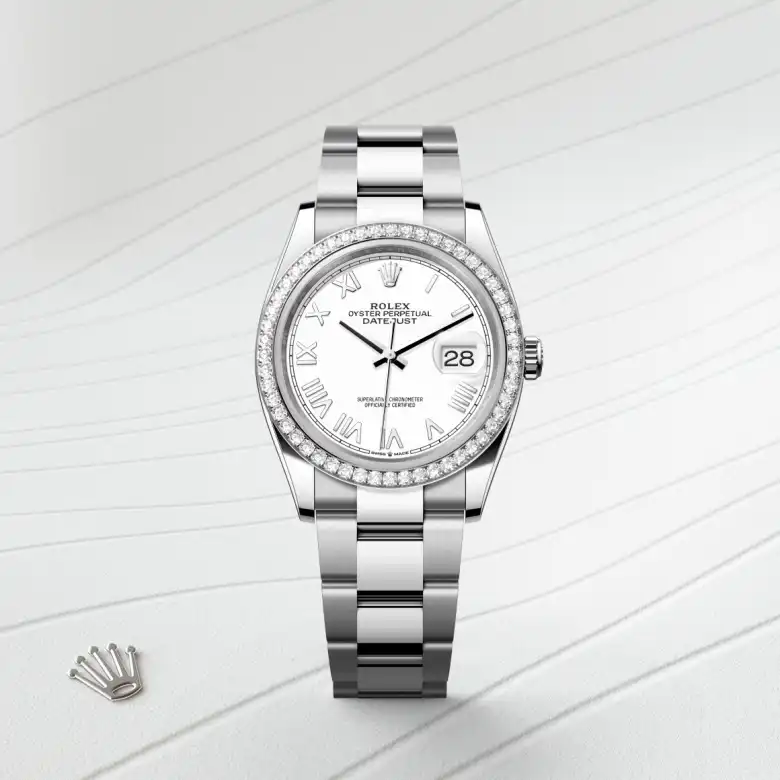 Rolex Datejust 36腕錶白色黃金鋼(蠔式鋼與白色黃金的組合)款,M126284RBR-0054 - 永新鐘錶