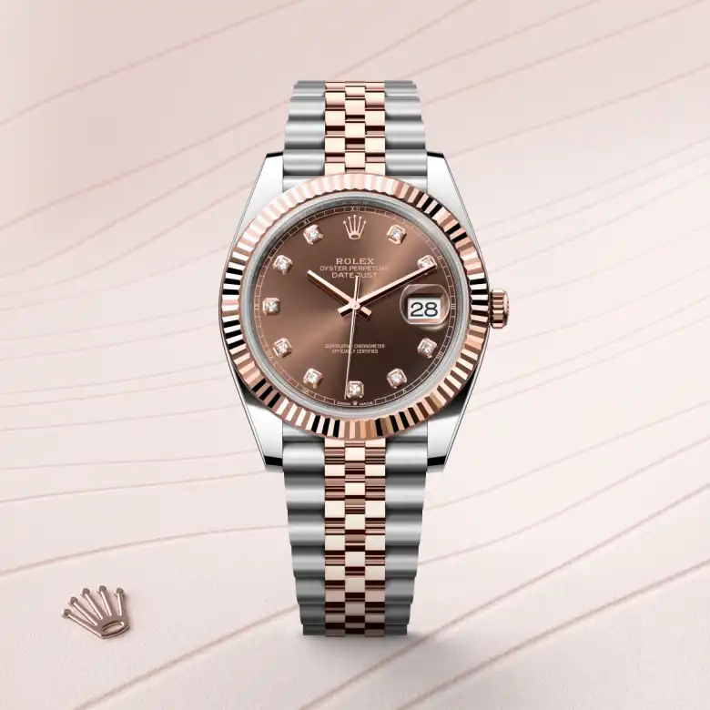 Rolex Datejust 41腕錶永恒玫瑰金鋼(蠔式鋼與永恒玫瑰金的組合)款,M126331-0004 - 永新鐘錶