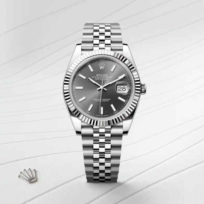 Rolex Datejust 41腕錶白色黃金鋼(蠔式鋼與白色黃金的組合)款,M126334-0014 - 永新鐘錶