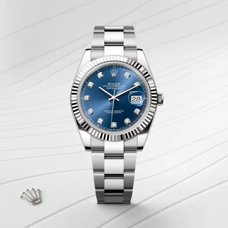 Rolex Datejust 41腕錶白色黃金鋼(蠔式鋼與白色黃金的組合)款,M126334-0015 - 永新鐘錶
