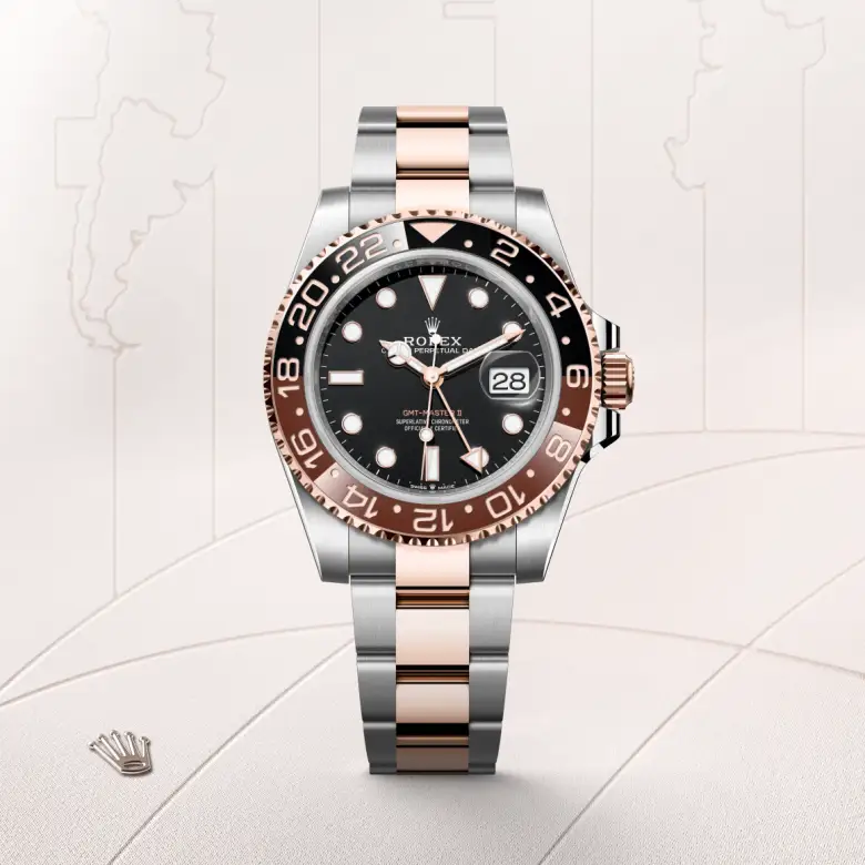 Rolex GMT-Master II腕錶永恒玫瑰金鋼（蠔式鋼與永恒玫瑰金的組合）款，M126711CHNR-0002 - 永新鐘錶