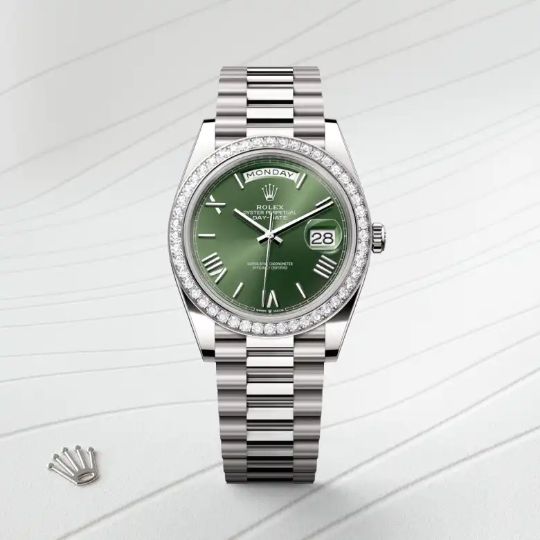 Rolex Day-Date 40腕錶18K白色黃金款,M228349RBR-0030 - 永新鐘錶