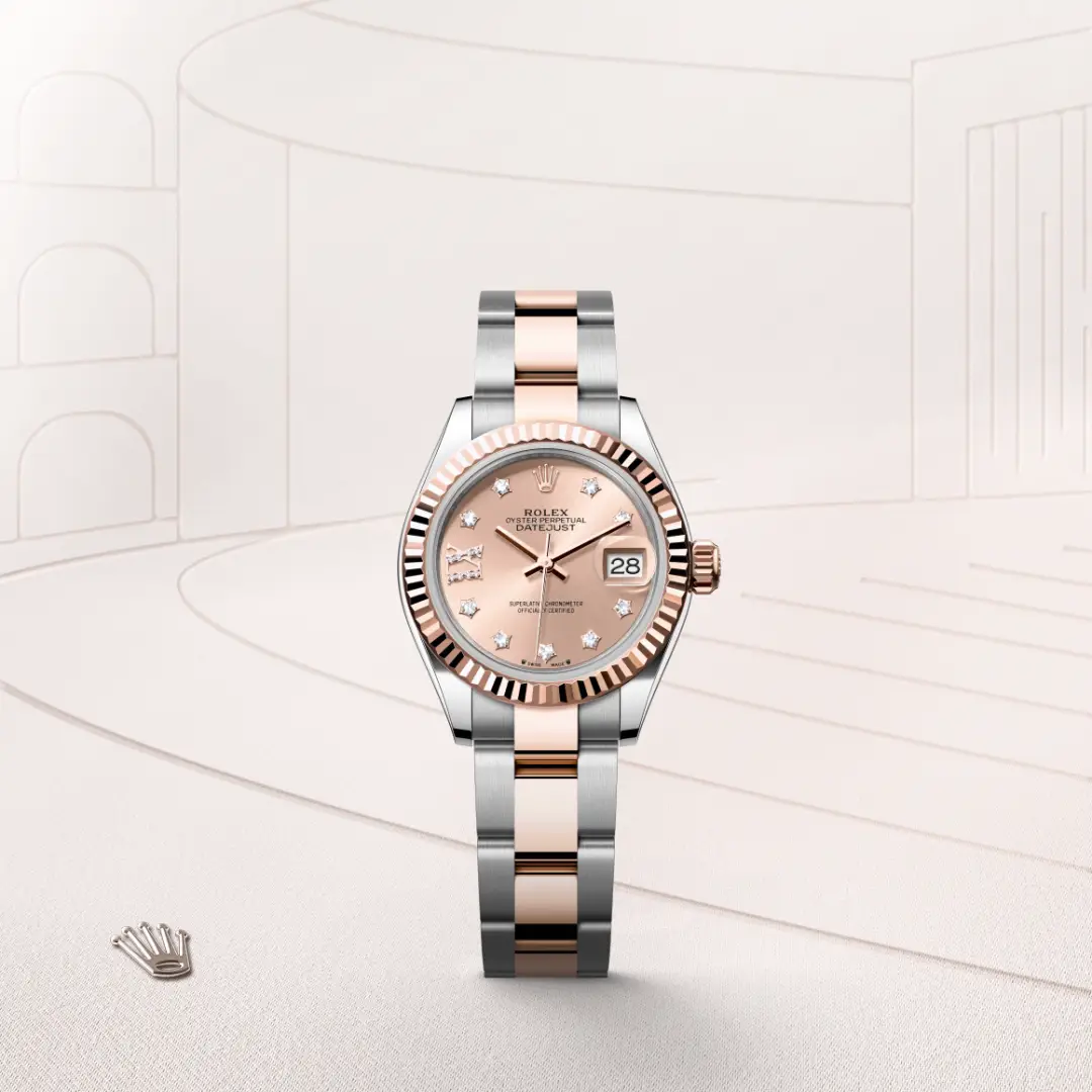 Rolex Lady-Datejust腕錶永恒玫瑰金鋼(蠔式鋼與永恒玫瑰金的組合)款,M279171-0028 - 永新鐘錶