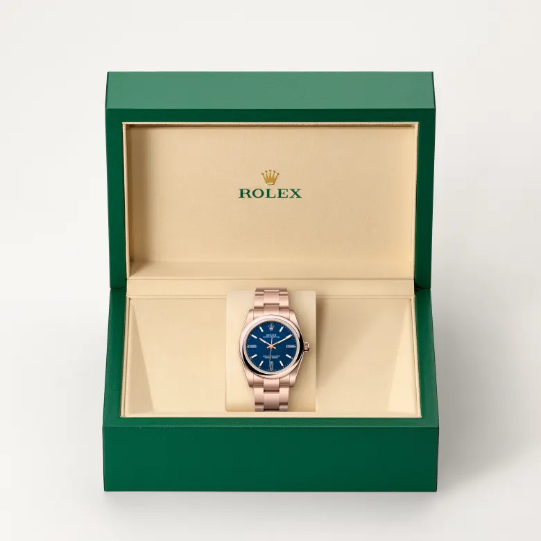 Rolex Oyster Perpetual 34腕錶18K永恒玫瑰金款,M124205-0002 - 永新鐘錶