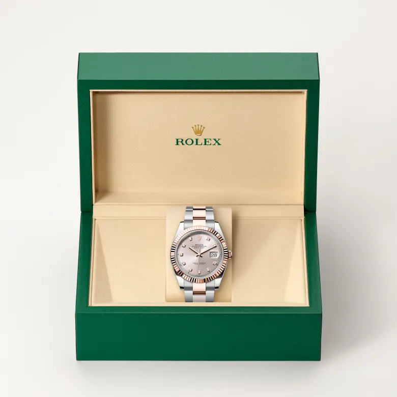 Rolex Datejust 41腕錶永恒玫瑰金鋼(蠔式鋼與永恒玫瑰金的組合)款,M126331-0007 - 永新鐘錶