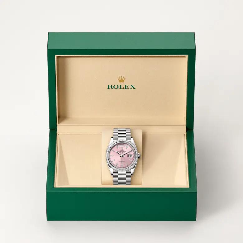 Rolex Day-Date 36腕錶18K白色黃金款,M128399TBR-0029 - 永新鐘錶