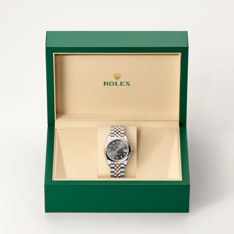 Rolex Datejust 31腕錶永恒玫瑰金鋼(蠔式鋼與永恒玫瑰金的組合)款,M278241-0018 - 永新鐘錶