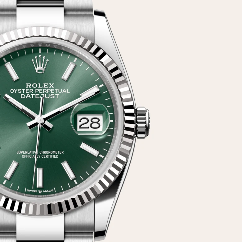 Rolex Datejust 36腕錶白色黃金鋼(蠔式鋼與白色黃金的組合)款,M126234-0052 - 永新鐘錶