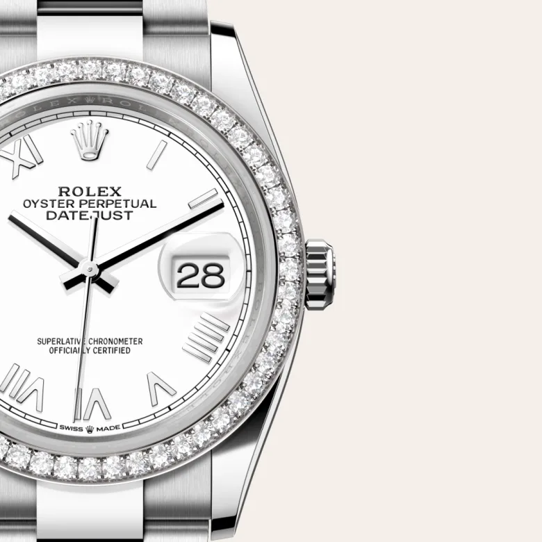 Rolex Datejust 36腕錶白色黃金鋼(蠔式鋼與白色黃金的組合)款,M126284RBR-0054 - 永新鐘錶