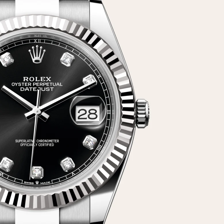 Rolex Datejust 41腕錶白色黃金鋼(蠔式鋼與白色黃金的組合)款,M126334-0011 - 永新鐘錶