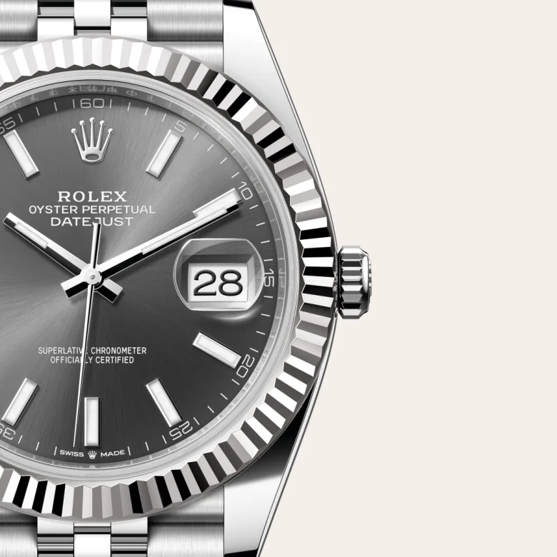 Rolex Datejust 41腕錶白色黃金鋼(蠔式鋼與白色黃金的組合)款,M126334-0014 - 永新鐘錶