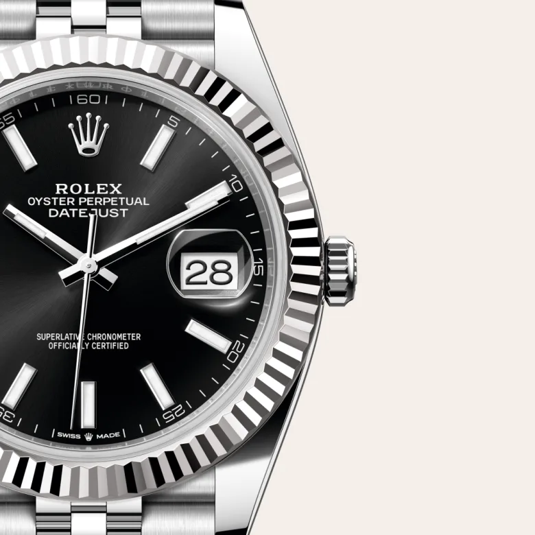 Rolex Datejust 41腕錶白色黃金鋼(蠔式鋼與白色黃金的組合)款,M126334-0018 - 永新鐘錶