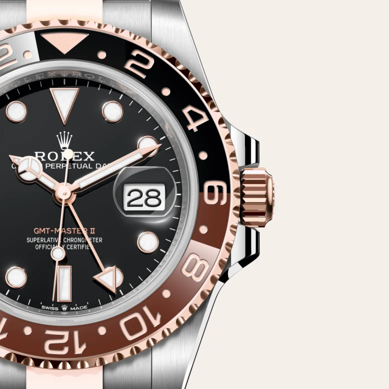Rolex GMT-Master II腕錶永恒玫瑰金鋼（蠔式鋼與永恒玫瑰金的組合）款，M126711CHNR-0002 - 永新鐘錶