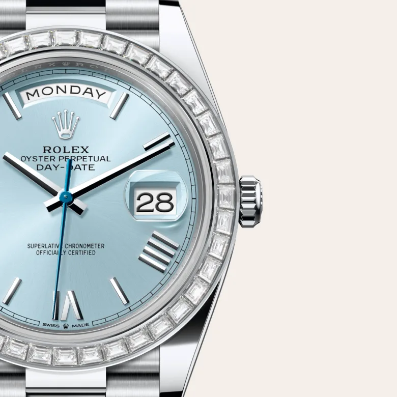 Rolex Day-Date 40腕錶鉑金款，M228396TBR-0030 - 永新鐘錶