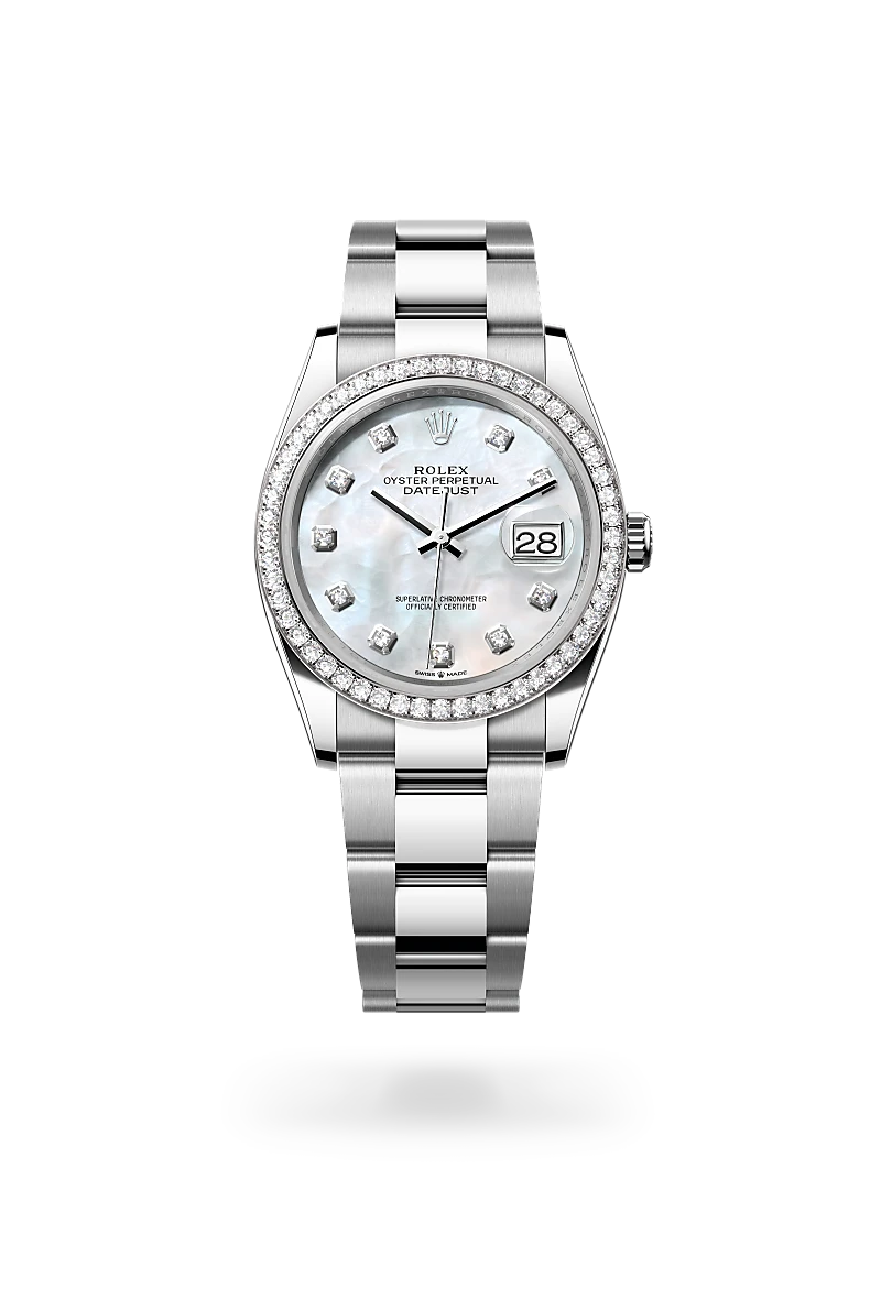 Rolex Datejust 36腕錶白色黃金鋼（蠔式鋼與白色黃金的組合）款，M126284RBR-0012 - 永新鐘錶