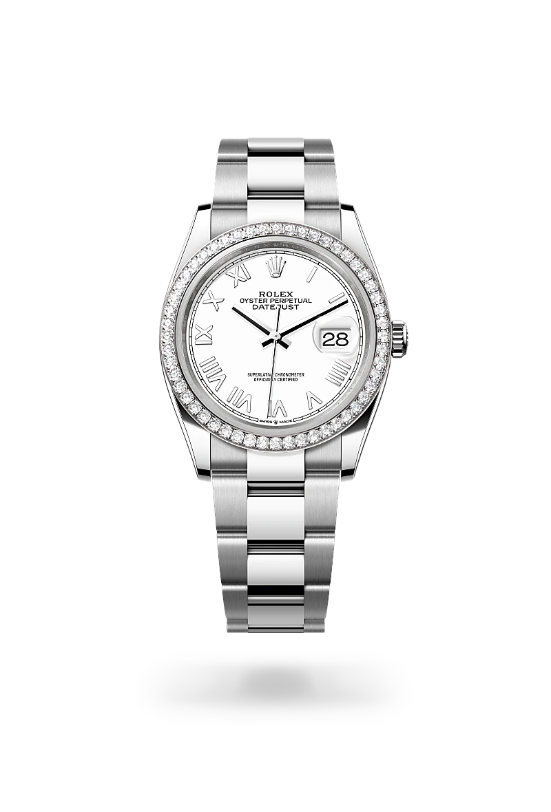 Rolex Datejust 36腕錶白色黃金鋼（蠔式鋼與白色黃金的組合）款，M126284RBR-0054 - 永新鐘錶
