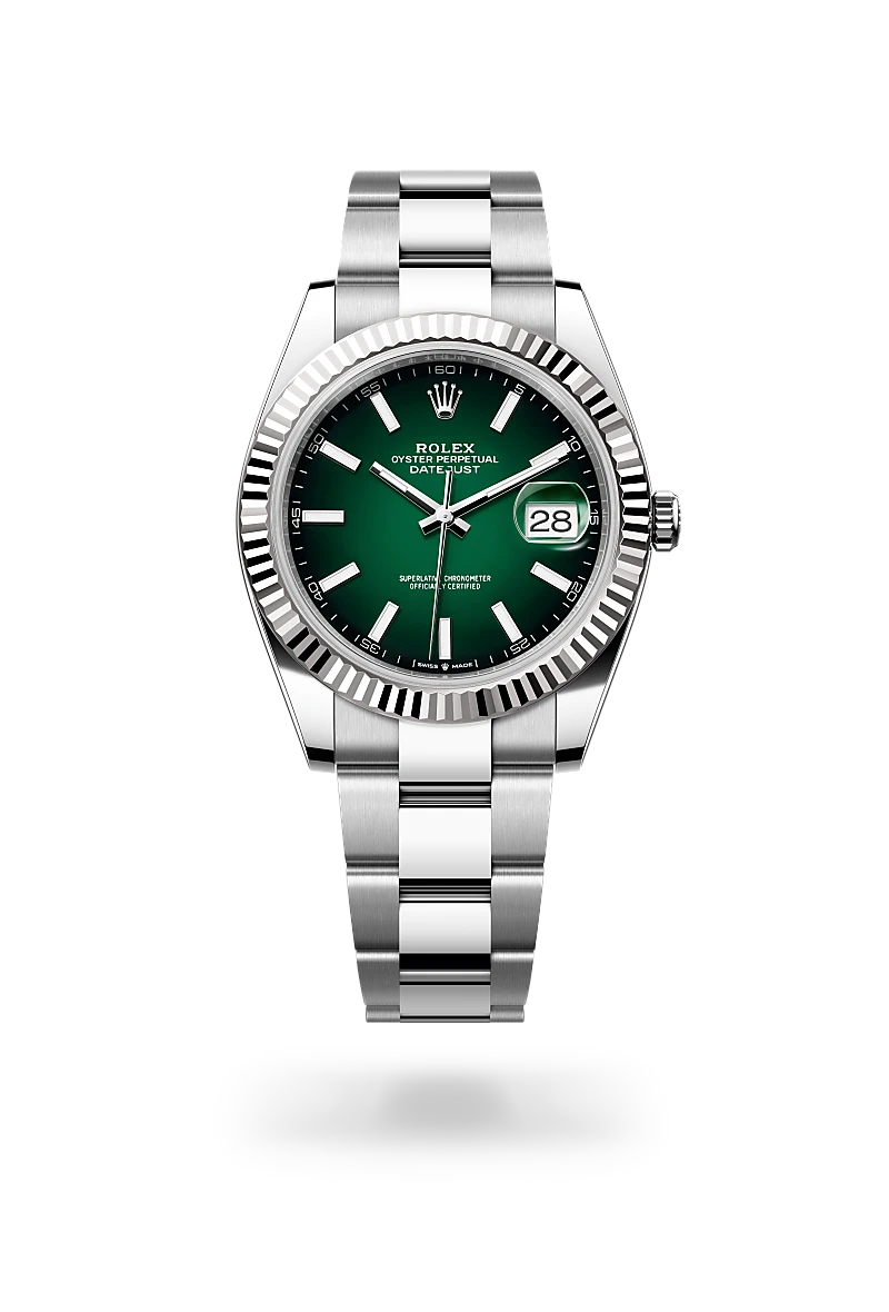 Rolex Datejust 41腕錶白色黃金鋼（蠔式鋼與白色黃金的組合）款，M126334-0033 - 永新鐘錶