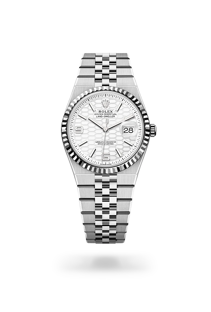 Rolex Land-Dweller 36 腕錶 蠔式，36毫米，白色黃金及蠔式鋼，M127234-0001 - 永新鐘錶