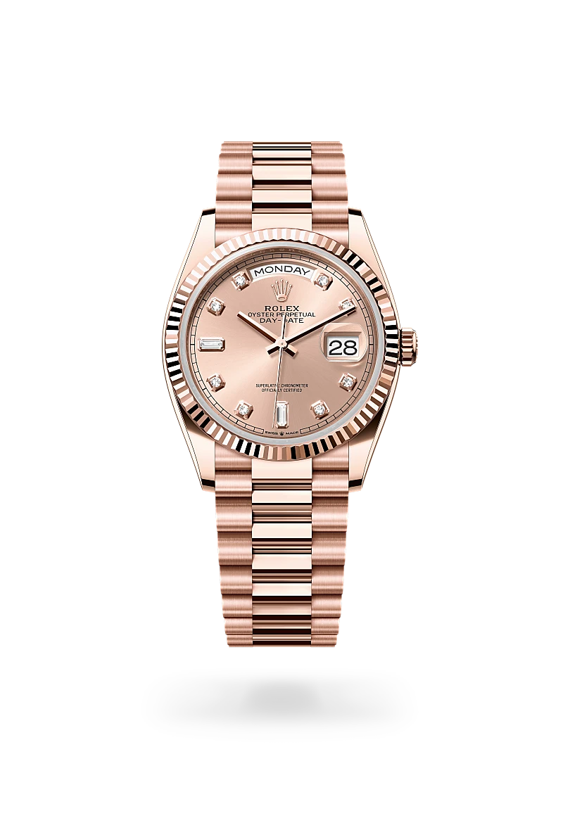 Rolex Day-Date 36 腕錶 蠔式，36毫米，永恒玫瑰金，M128235-0009 - 永新鐘錶