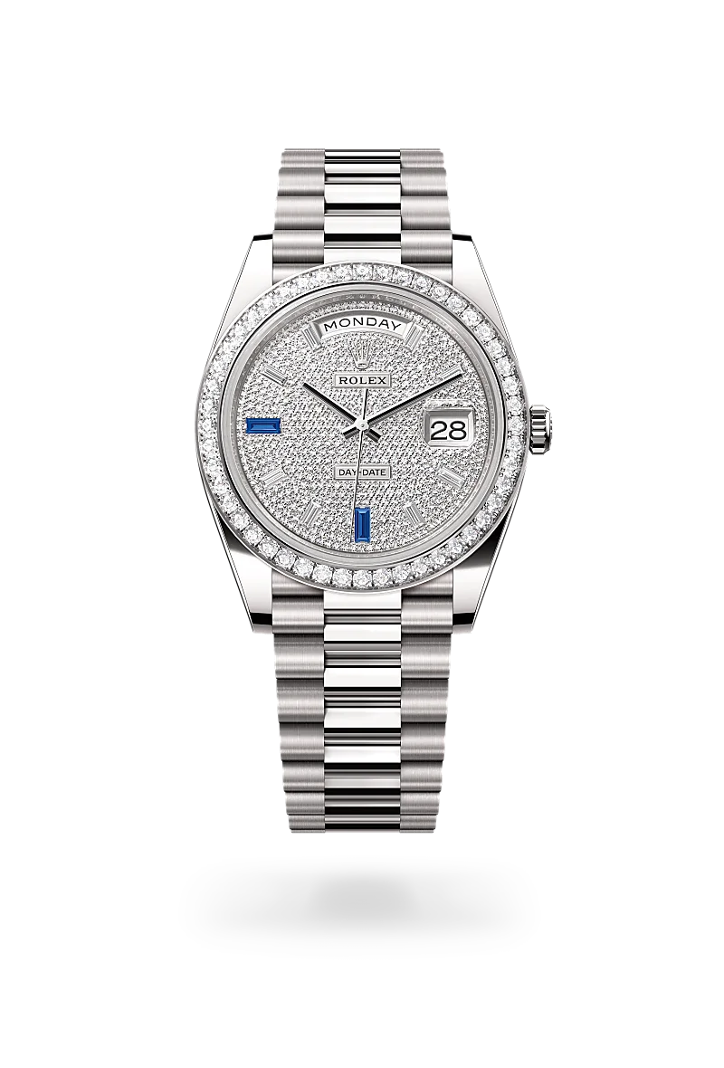 Rolex Day-Date 40腕錶18K白色黃金款，M228349RBR-0036 - 永新鐘錶