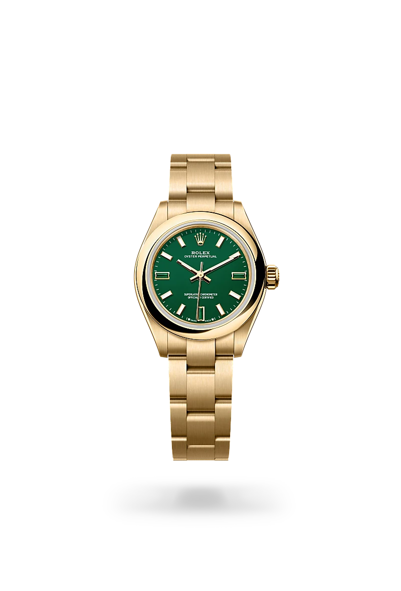 Rolex Oyster Perpetual 28腕錶18K黃金款，M276208-0002 - 永新鐘錶