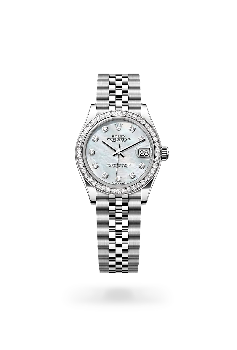 Rolex Datejust 31腕錶白色黃金鋼（蠔式鋼與白色黃金的組合）款，M278384RBR-0008 - 永新鐘錶