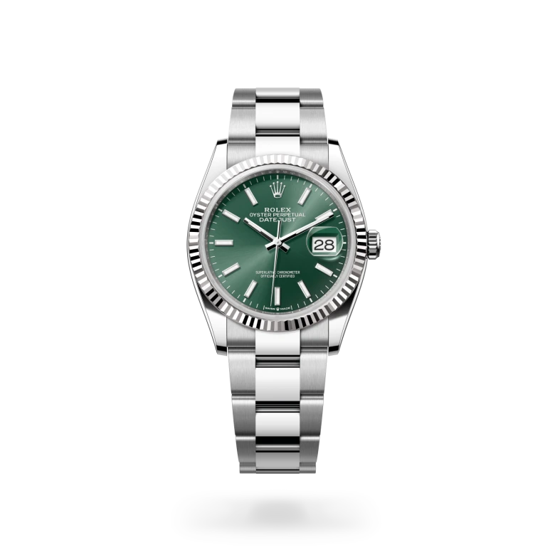 Rolex Datejust 36腕錶白色黃金鋼(蠔式鋼與白色黃金的組合)款,M126234-0052 - 永新鐘錶