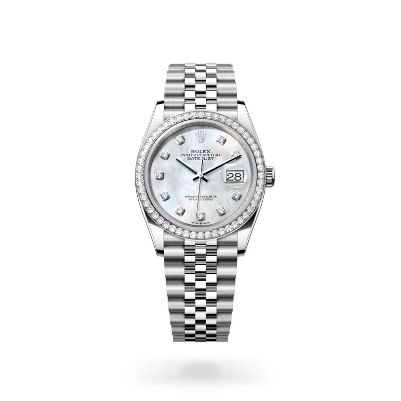 Rolex Datejust 36腕錶白色黃金鋼（蠔式鋼與白色黃金的組合）款，M126284RBR-0011 - 永新鐘錶