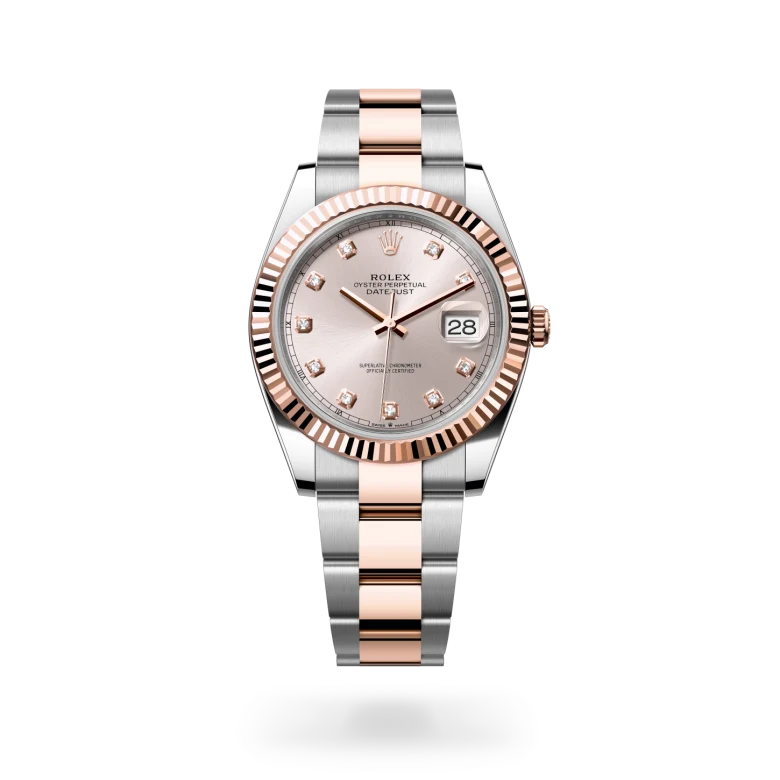 Rolex Datejust 41腕錶永恒玫瑰金鋼(蠔式鋼與永恒玫瑰金的組合)款,M126331-0007 - 永新鐘錶