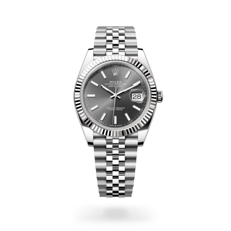 Rolex Datejust 41腕錶白色黃金鋼(蠔式鋼與白色黃金的組合)款,M126334-0014 - 永新鐘錶