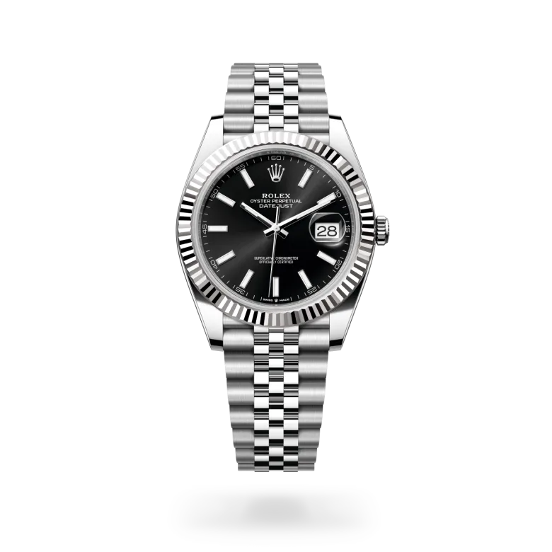 Rolex Datejust 41腕錶白色黃金鋼(蠔式鋼與白色黃金的組合)款,M126334-0018 - 永新鐘錶
