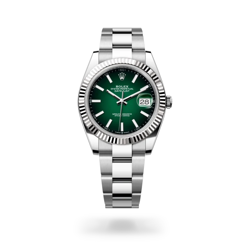 Rolex Datejust 41腕錶白色黃金鋼(蠔式鋼與白色黃金的組合)款,M126334-0033 - 永新鐘錶