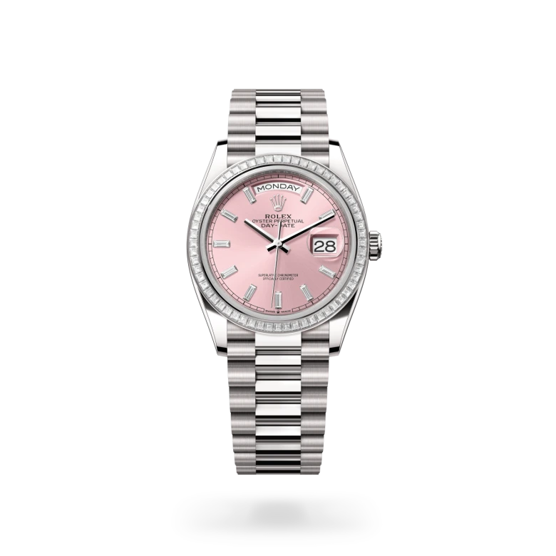 Rolex Day-Date 36腕錶18K白色黃金款,M128399TBR-0029 - 永新鐘錶