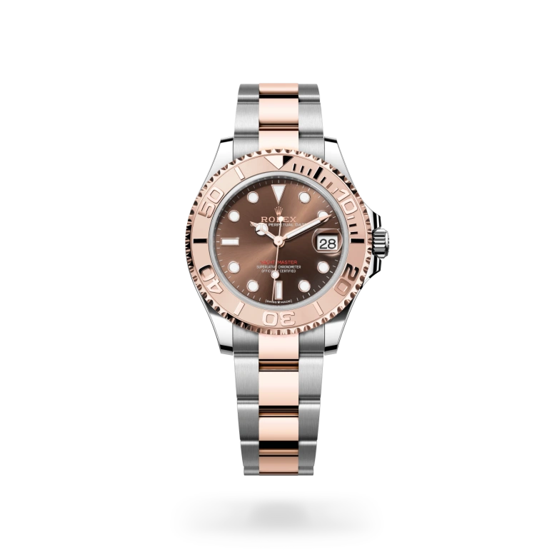 Rolex Yacht-Master 37腕錶永恒玫瑰金鋼(蠔式鋼與永恒玫瑰金的組合)款,M268621-0003 - 永新鐘錶