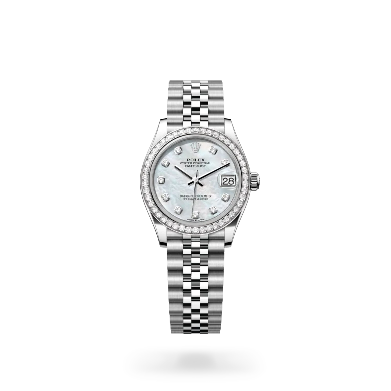 Rolex Datejust 31腕錶白色黃金鋼（蠔式鋼與白色黃金的組合）款，M278384RBR-0008 - 永新鐘錶