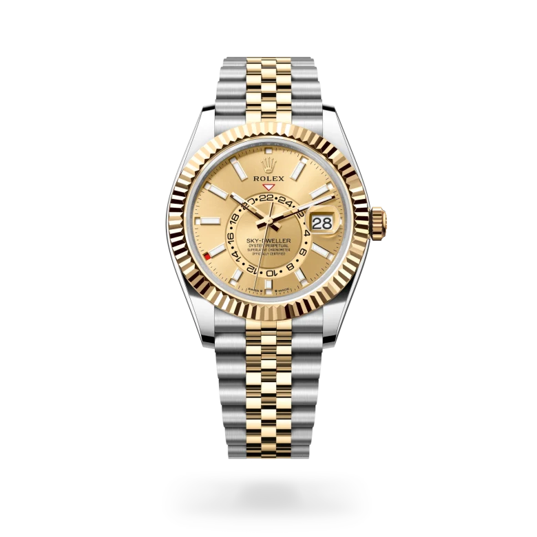 Rolex Sky-Dweller腕錶黃金鋼(蠔式鋼與黃金的組合)款,M336933-0002 - 永新鐘錶