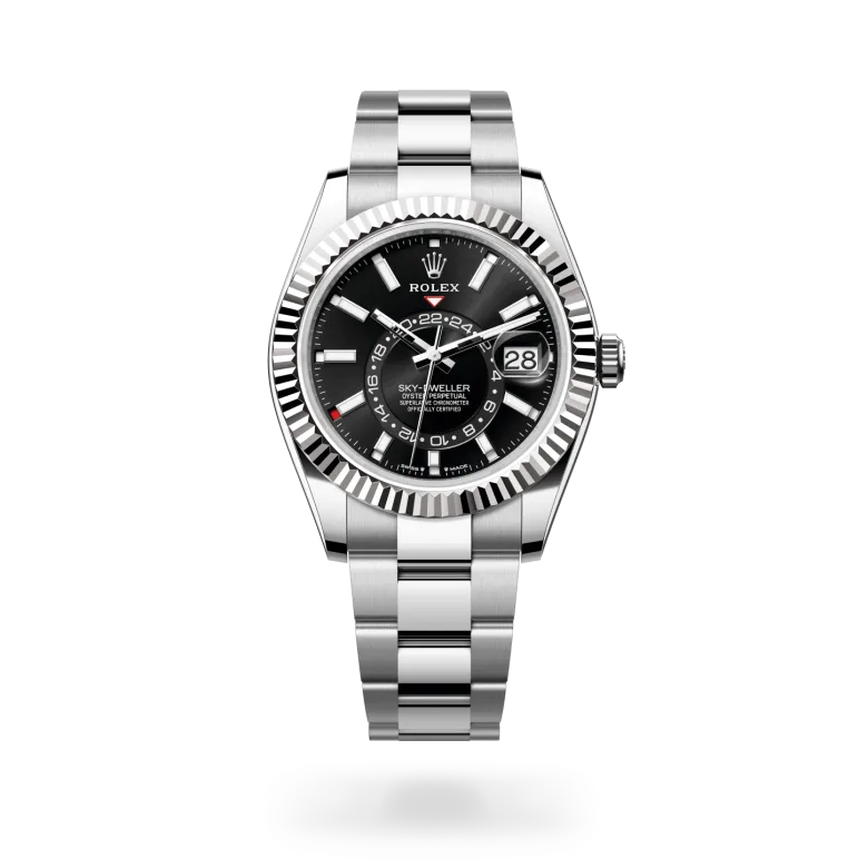 Rolex Sky-Dweller腕錶白色黃金鋼(蠔式鋼與白色黃金的組合)款,M336934-0007 - 永新鐘錶