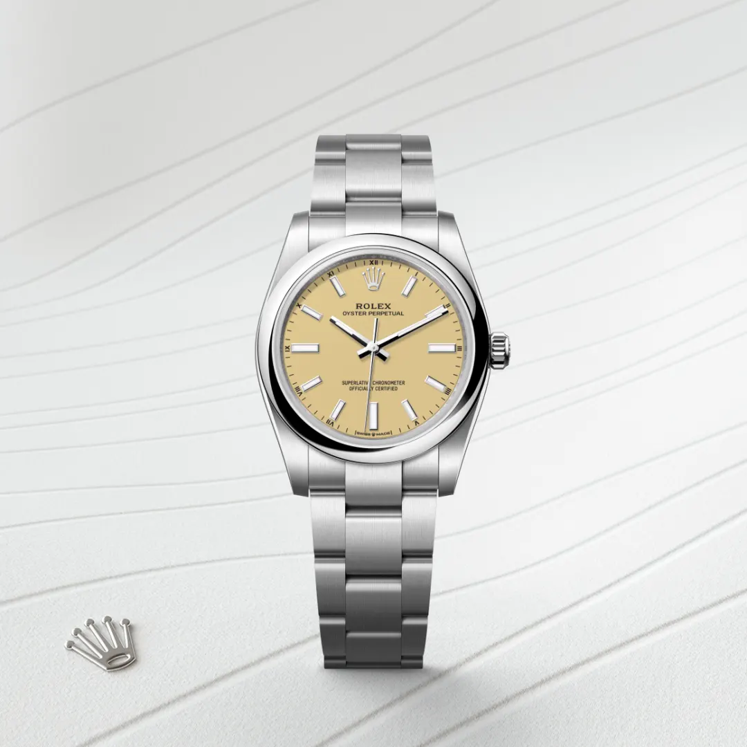 Rolex Oyster Perpetual 34腕錶蠔式鋼款，M124200-0007 - 永新鐘錶